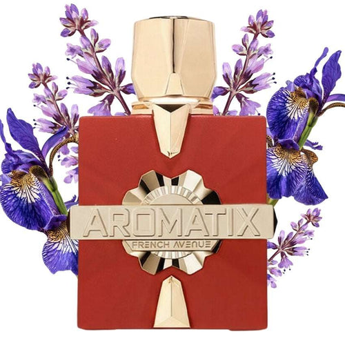 Dettaglio packaging Aromatix Carnal Desire profumo orientale con note di lampone e oud