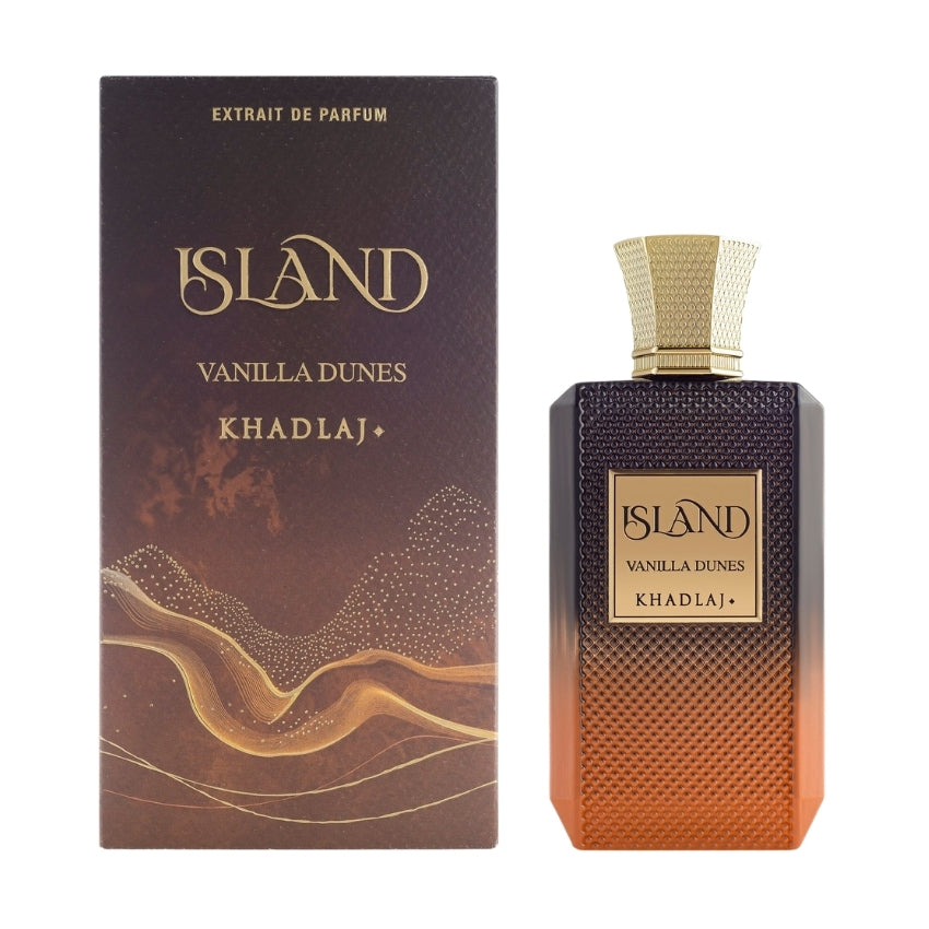 Confezione completa Vanilla Dunes profumo gourmand con pralina ambra e muschio